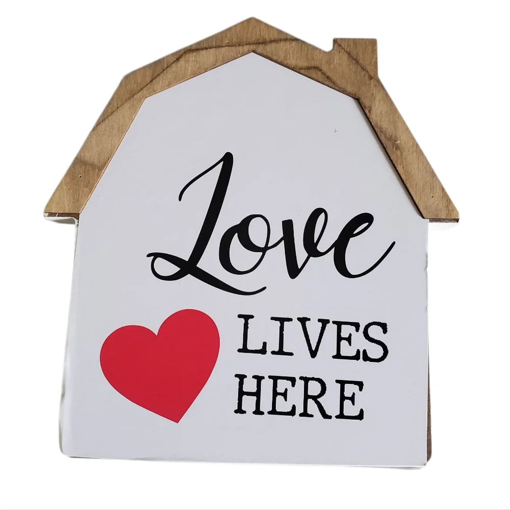 New Love-Themed Home Party Decor Set - Red and White Valentines